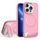 Per iPhone 13 Pro Vertical Lines Invisible Flat Holder MagSafe Custodia per telefono (Rosa) Per iPhone 13 Pro Vertical Lines Invisible Flat Holder MagSafe Custodia per telefono (Rosa)