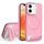 Per iPhone 12 Vertical Lines Invisible Flat Holder MagSafe Custodia per telefono (Rosa) Per iPhone 12 Vertical Lines Invisible Flat Holder MagSafe Custodia per telefono (Rosa)