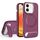 Per iPhone 12 Vertical Lines Invisible Flat Holder MagSafe Custodia per telefono (rosso vino) Per iPhone 12 Vertical Lines Invisible Flat Holder MagSafe Custodia per telefono (rosso vino)