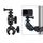 Supporto per pinza per pinza per fotocamera d'azione regolabile con rotazione a 360 gradi (nero) Supporto per pinza per pinza per fotocamera d'azione regolabile con rotazione a 360 gradi (nero)