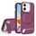 Per iPhone 11 Vertical Lines Invisible Flat Holder MagSafe Custodia per telefono (rosso vino) Per iPhone 11 Vertical Lines Invisible Flat Holder MagSafe Custodia per telefono (rosso vino)