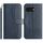 Per Google Pixel 9a Custodia in pelle a forma di S con doppia piegatura (blu navy)