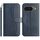 Per Google Pixel 9 / 9 Pro Custodia in pelle a forma di S a doppia piega (blu navy)