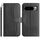 Per Google Pixel 8 Pro Custodia per telefono in pelle a forma di S a doppia piega (nera)