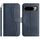 Per Google Pixel 8 Pro Custodia per telefono in pelle a forma di S a doppia piega (blu navy)