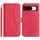 Per Google Pixel 8 Custodia in pelle a forma di S a doppia piega (rosso rosa)