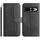 Per Google Pixel 7 Pro Custodia per telefono in pelle a forma di S a doppia piega (nera)