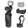 Per DJI Pocket 3 STARTRC Cat-ears Kit luce di riempimento magnetica con clip di supporto (grigio) Per DJI Pocket 3 STARTRC Cat-ears Kit luce di riempimento magnetica con clip di supporto (grigio)