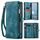 Per Google Pixel 9a CaseMe 008 Custodia in pelle multifunzionale staccabile (blu)