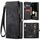 Per Google Pixel 9a CaseMe 008 Custodia in pelle multifunzionale staccabile (nero)