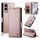 Per Samsung Galaxy S25 Edge 5G Custodia per telefono in pelle smerigliata magnetica con fibbia laterale (oro rosa) Per Samsung Galaxy S25 Edge 5G Custodia per telefono in pelle smerigliata magnetica con fibbia laterale (oro rosa)
