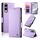 Per Samsung Galaxy S25 Edge 5G Custodia per telefono in pelle smerigliata magnetica con fibbia laterale (viola) Per Samsung Galaxy S25 Edge 5G Custodia per telefono in pelle smerigliata magnetica con fibbia laterale (viola)