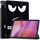 Per Lenovo Tab 10.1 / K10 2nd / S10 Custer Painted 3-Fold Holder Custodia in pelle per tablet intelligente (Big Eye) Per Lenovo Tab 10.1 / K10 2nd / S10 Custer Painted 3-Fold Holder Custodia in pelle per tablet intelligente (Big Eye)