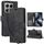 Per Xiaomi 14T Pro Custodia in pelle goffrata con motivo a farfalla Orchid (nero) Per Xiaomi 14T Pro Custodia in pelle goffrata con motivo a farfalla Orchid (nero)