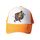 Cappello con visiera in spugna con stampa a forma di giocatore di basket, stampa su richiesta (arancione) Cappello con visiera in spugna con stampa a forma di giocatore di basket, stampa su richiesta (arancione)