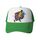Cappello con visiera in spugna con stampa a forma di giocatore di basket, stampa su richiesta (verde) Cappello con visiera in spugna con stampa a forma di giocatore di basket, stampa su richiesta (verde)