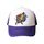 Cappello con visiera in spugna con stampa a forma di giocatore di basket, stampa su richiesta (viola) Cappello con visiera in spugna con stampa a forma di giocatore di basket, stampa su richiesta (viola)