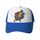 Cappello con visiera in spugna con stampa a maglia, con stampa a richiesta, con giocatore di basket (blu) Cappello con visiera in spugna con stampa a maglia, con stampa a richiesta, con giocatore di basket (blu)
