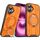 Per iPhone 16 Plus Supporto ad anello rotante Custodia magnetica MagSafe per telefono (arancione) Per iPhone 16 Plus Supporto ad anello rotante Custodia magnetica MagSafe per telefono (arancione)
