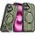 Per iPhone 16 Plus Supporto ad anello rotante Custodia magnetica MagSafe per telefono (verde) Per iPhone 16 Plus Supporto ad anello rotante Custodia magnetica MagSafe per telefono (verde)