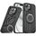 Per iPhone 15 Plus Supporto ad anello rotante Custodia magnetica MagSafe per telefono (nero) Per iPhone 15 Plus Supporto ad anello rotante Custodia magnetica MagSafe per telefono (nero)