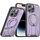 Per iPhone 14 Pro Supporto ad anello rotante Custodia magnetica MagSafe per telefono (viola) Per iPhone 14 Pro Supporto ad anello rotante Custodia magnetica MagSafe per telefono (viola)