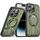 Per iPhone 14 Pro Supporto ad anello rotante Custodia magnetica MagSafe per telefono (verde) Per iPhone 14 Pro Supporto ad anello rotante Custodia magnetica MagSafe per telefono (verde)