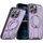 Per iPhone 12 Pro Max Supporto ad anello rotante Custodia magnetica MagSafe per telefono (viola) Per iPhone 12 Pro Max Supporto ad anello rotante Custodia magnetica MagSafe per telefono (viola)