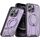 Per iPhone 12 Pro Supporto ad anello rotante Custodia magnetica MagSafe per telefono (viola) Per iPhone 12 Pro Supporto ad anello rotante Custodia magnetica MagSafe per telefono (viola)