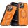 Per iPhone 12 Pro Supporto ad anello rotante Custodia magnetica MagSafe per telefono (arancione) Per iPhone 12 Pro Supporto ad anello rotante Custodia magnetica MagSafe per telefono (arancione)