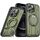 Per iPhone 12 Pro Supporto ad anello rotante Custodia magnetica MagSafe per telefono (verde) Per iPhone 12 Pro Supporto ad anello rotante Custodia magnetica MagSafe per telefono (verde)