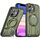 Per iPhone 11 Supporto ad anello rotante Custodia magnetica MagSafe per telefono (verde) Per iPhone 11 Supporto ad anello rotante Custodia magnetica MagSafe per telefono (verde)
