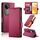 Per vivo V50 Custodia per telefono in pelle smerigliata magnetica con fibbia laterale (rosso vino) Per vivo V50 Custodia per telefono in pelle smerigliata magnetica con fibbia laterale (rosso vino)