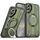 Per Samsung Galaxy S25 / S24 5G Supporto ad anello rotante Custodia magnetica MagSafe per telefono (verde) Per Samsung Galaxy S25 / S24 5G Supporto ad anello rotante Custodia magnetica MagSafe per telefono (verde)