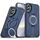 Per Samsung Galaxy S25+ / S24+ 5G Supporto ad anello rotante Custodia magnetica MagSafe per telefono (blu) Per Samsung Galaxy S25+ / S24+ 5G Supporto ad anello rotante Custodia magnetica MagSafe per telefono (blu)