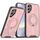 Per Samsung Galaxy S25+ / S24+ 5G Custodia per telefono con supporto ad anello rotante magnetico MagSafe (rosa) Per Samsung Galaxy S25+ / S24+ 5G Custodia per telefono con supporto ad anello rotante magnetico MagSafe (rosa)