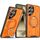 Per Samsung Galaxy S24 Ultra 5G Supporto ad anello rotante Custodia magnetica MagSafe per telefono (arancione)