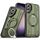 Per Samsung Galaxy S23 5G Supporto ad anello rotante Custodia magnetica MagSafe per telefono (verde)