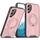 Per Samsung Galaxy S22 5G Supporto ad anello rotante Custodia magnetica per telefono MagSafe (rosa) Per Samsung Galaxy S22 5G Supporto ad anello rotante Custodia magnetica per telefono MagSafe (rosa)