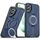 Per Samsung Galaxy S22+ 5G Supporto ad anello rotante Custodia magnetica MagSafe per telefono (blu) Per Samsung Galaxy S22+ 5G Supporto ad anello rotante Custodia magnetica MagSafe per telefono (blu)