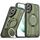 Per Samsung Galaxy S22+ 5G Supporto ad anello rotante Custodia magnetica MagSafe per telefono (verde) Per Samsung Galaxy S22+ 5G Supporto ad anello rotante Custodia magnetica MagSafe per telefono (verde)