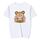 Maglietta a maniche corte in modal con scollo rotondo e stampa scoiattolo, stampa su richiesta, taglia: XXXXXL (bianco) Maglietta a maniche corte in modal con scollo rotondo e stampa scoiattolo, stampa su richiesta, taglia: XXXXXL (bianco)