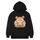 Felpa con cappuccio in pile con stampa scoiattolo, stampa su richiesta, taglia: XXXL (nero)