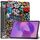 Per Lenovo Idea Tab Pro Custer Painted 3-Fold Holder Custodia in pelle per tablet intelligente (graffiti) Per Lenovo Idea Tab Pro Custer Painted 3-Fold Holder Custodia in pelle per tablet intelligente (graffiti)