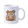 Tazza da latte in ceramica bianca semplice stampata con scoiattolo, tazza da acqua, stampa su richiesta Tazza da latte in ceramica bianca semplice stampata con scoiattolo, tazza da acqua, stampa su richiesta