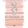6 pezzi / set Smart Watch Universale Silicone Band Anello decorativo Accessori in metallo, Misura: X (oro rosa)