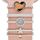 Smart Watch Universale Cinturino in Silicone Anello Decorativo Accessori in Metallo, Stile: Amore Cuore Leopardo Argento