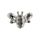 Smart Watch Universale Ape Forma Fascia Anello Decorativo Accessori in Metallo, Stile: Argento 2