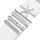 5 pezzi / set Smart Watch Universal Band Lettera Anello decorativo Accessori in metallo, Stile: X (银色)