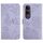 Per vivo V50 Lite 5G HT03 Custodia in pelle con motivo a farfalla in rilievo (viola) Per vivo V50 Lite 5G HT03 Custodia in pelle con motivo a farfalla in rilievo (viola)